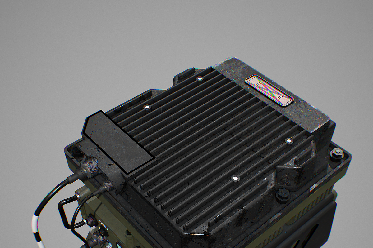 Army Radio Transceiver, an Object 3D Model by AndrewWhite (Photo 9 of 19)