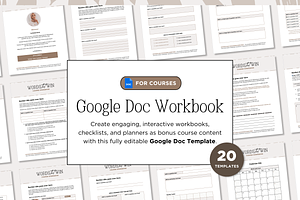 Google Doc Workbook Template, a Presentation Template by Our Polished Pages