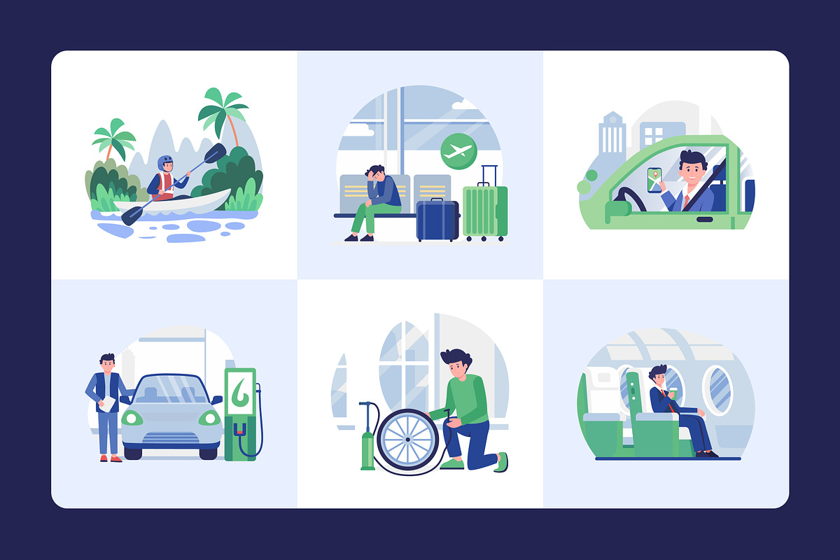 Animated Transport Illustration Art, a Transportation Illustration by Creative Stall (Photo 4 of 5)