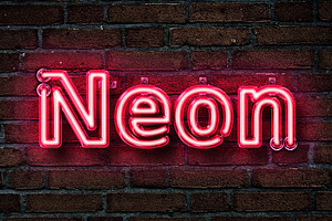 Realistic Neon Photoshop Effect