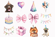 Watercolor Dog Breeds Clipart, an Illustration by Design Market (Thumbnail 3 of 5)