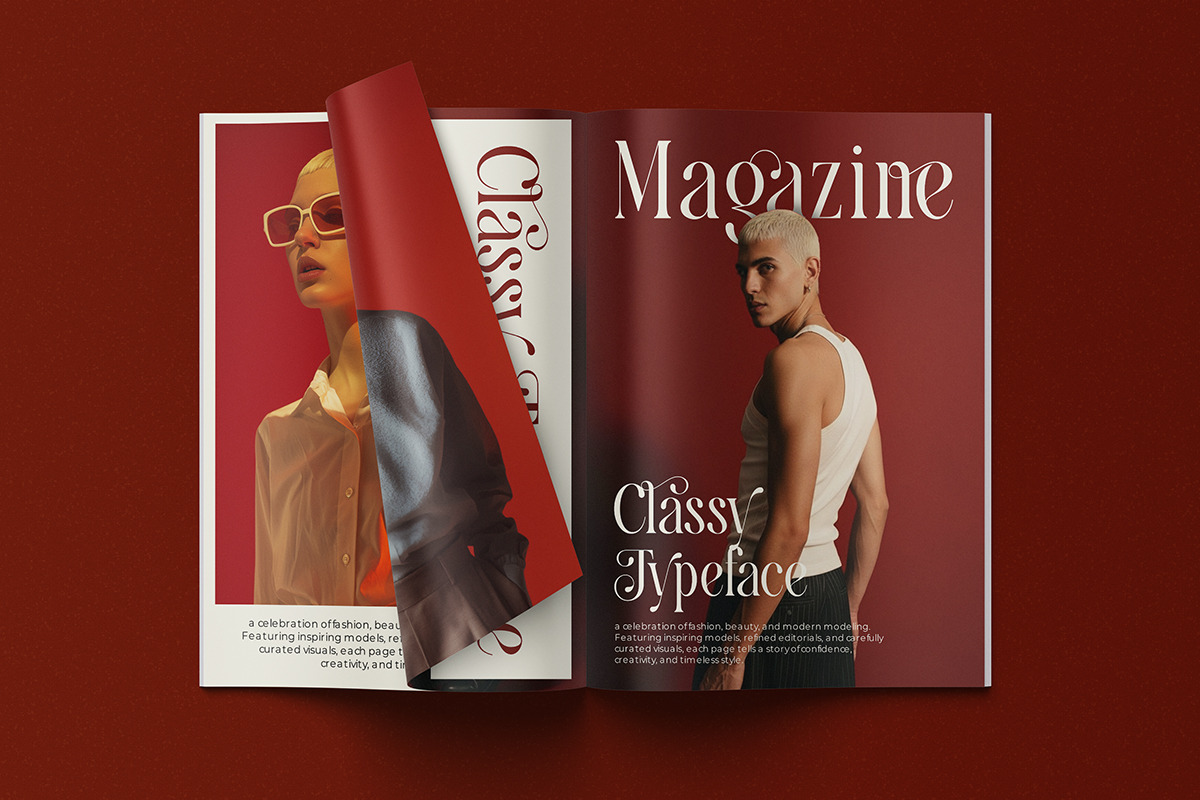 Calvigan - Romantic Elegant Luxury, a Serif Font by Qweera Studio (Photo 7 of 12)