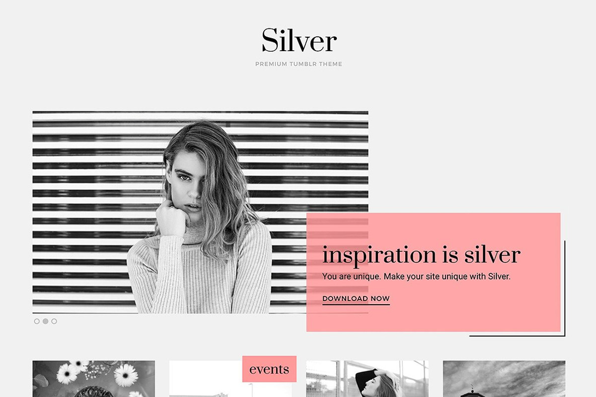 Silver WordPress Theme, a WordPress Template by Theme Junkie (Photo 1 of 4)