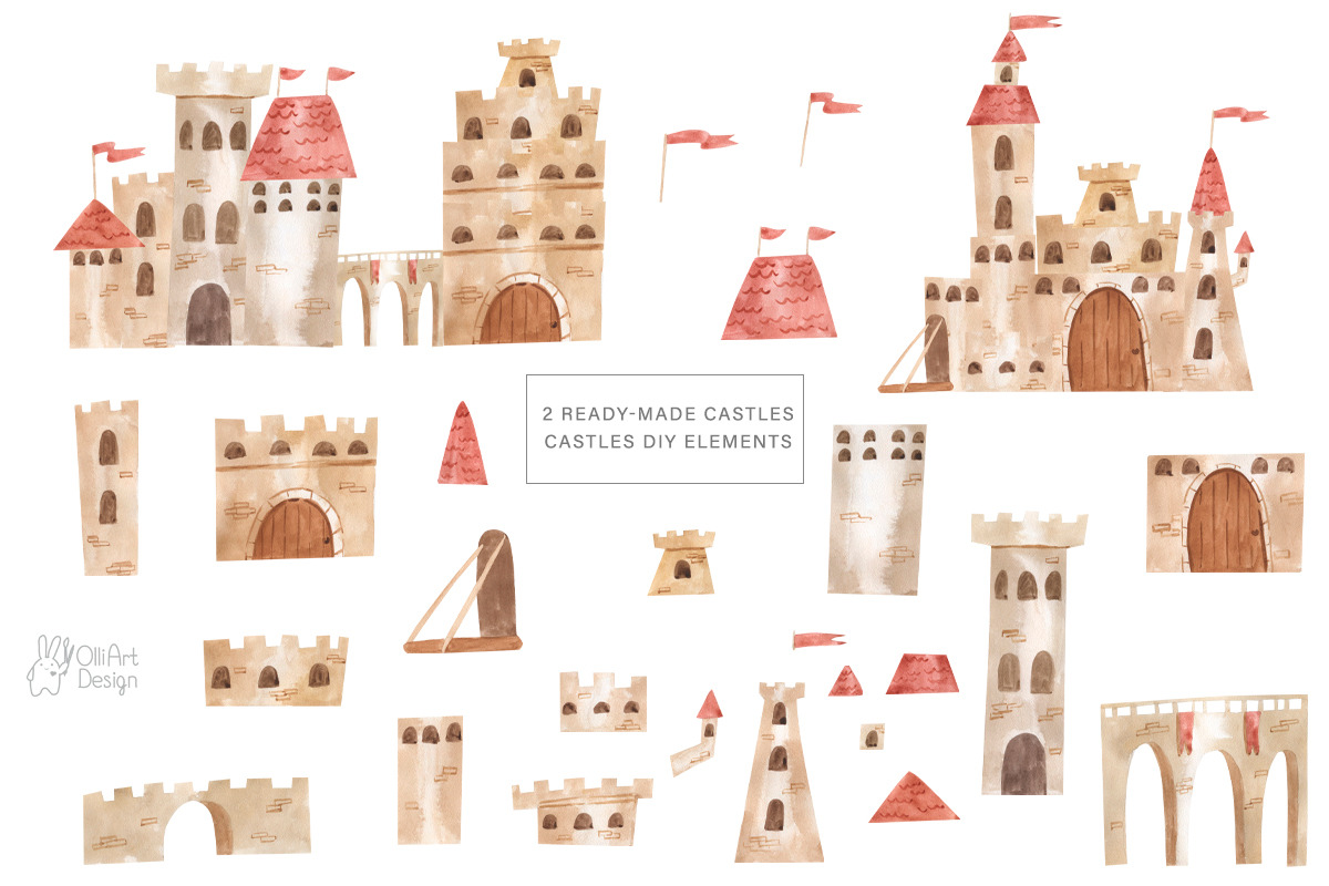 DRAGONS AND KNIGHTS. Watercolor, an Illustration by OlliArtDesign (Photo 3 of 9)
