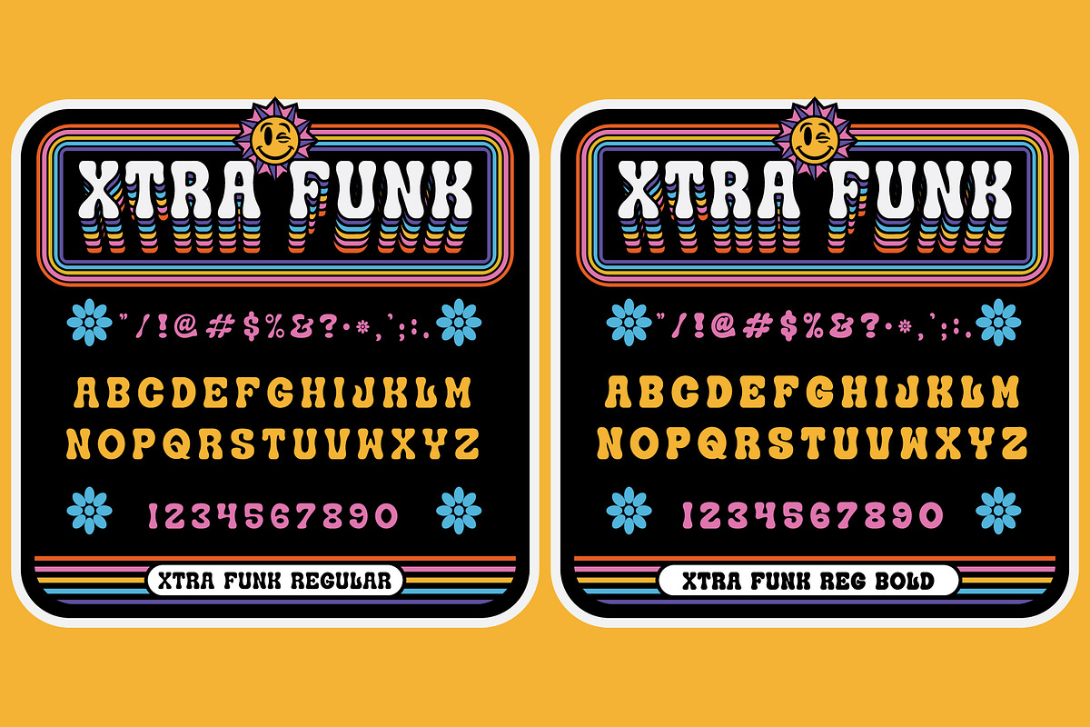 Xtra Funk Font Family, a Font by Brethrendesignco (Photo 2 of 5)