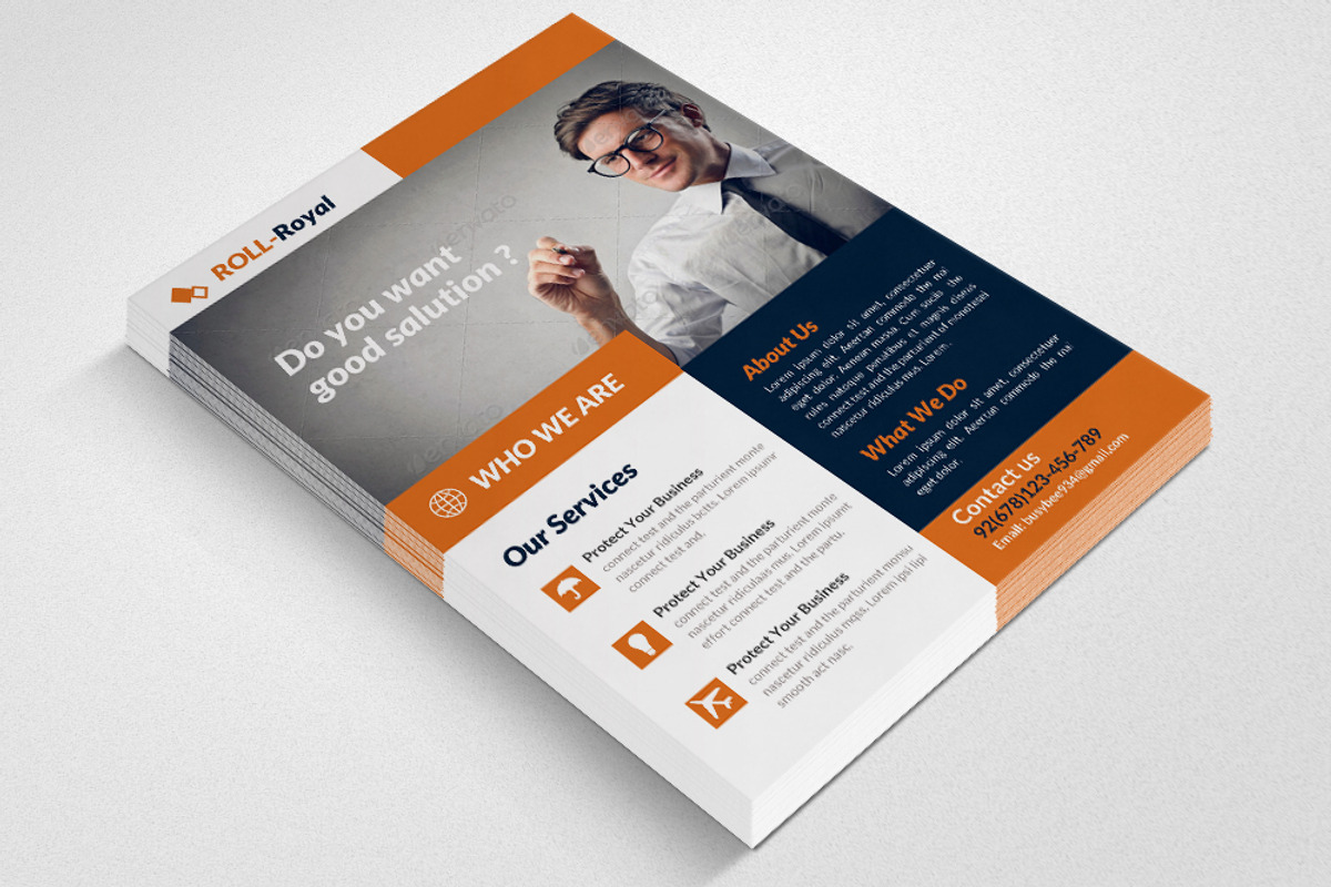 Creative Business Flyer Template, a Flyer Template by Psd Templates (Photo 2 of 3)