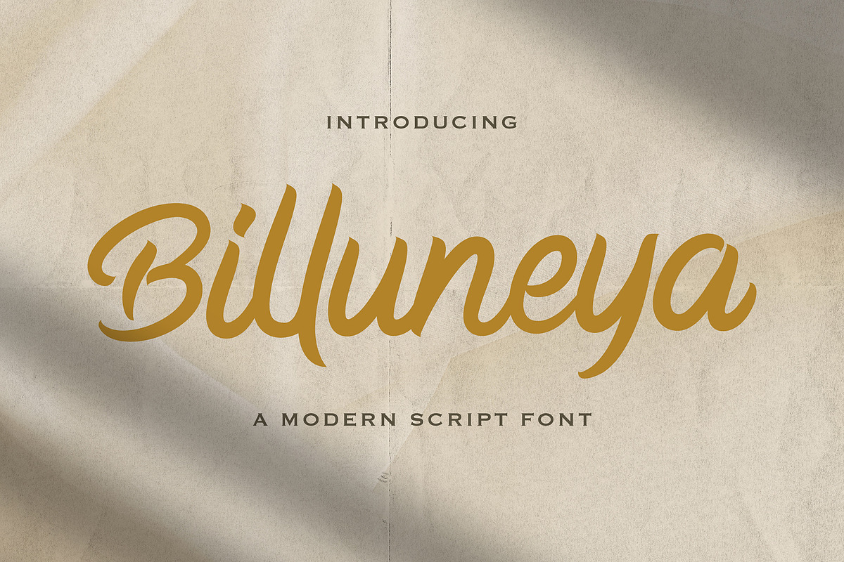 Billuneya - Modern Script Font, a Script Font by fluffstudio (Photo 10 of 10)
