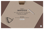 Minimal Invoice, a Stationery Template by AyshaCanvas (Thumbnail 3 of 3)