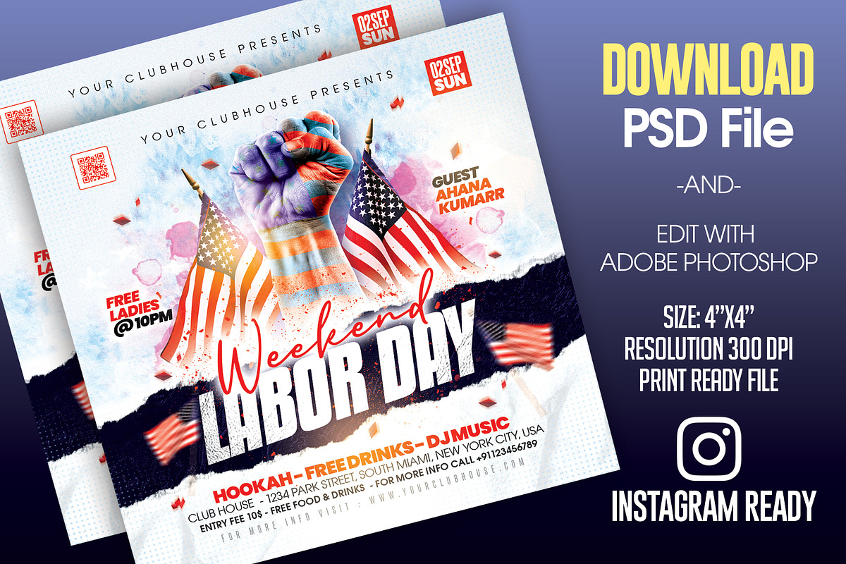 Labor Day Flyer, a Templates & Theme by MithilaCreation (Photo 3 of 12)