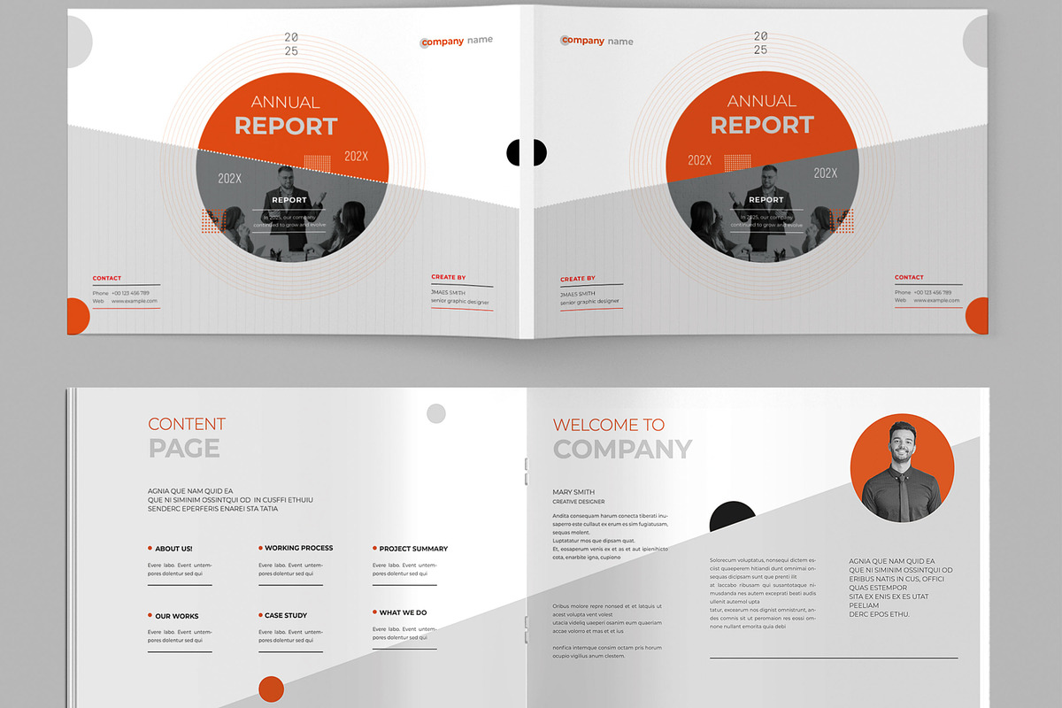 Professional Annual Report Landscape, a Brochure Template by MightyDesign (Photo 2 of 8)
