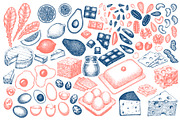 Keto Diet Vector Collection, a Food Illustration by Lubov Illustrations Shop (Thumbnail 3 of 8)