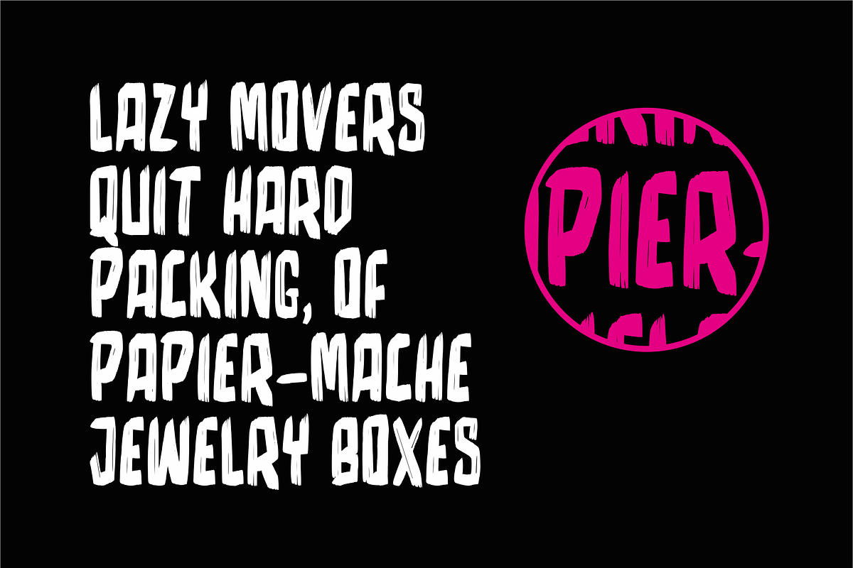 Firewood Typeface preview 2