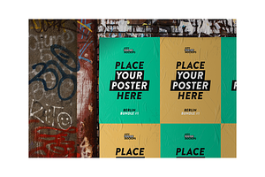 Glued Urban Poster Mockup