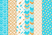 Tropical Blue Glitter Patterns, a Pattern Graphic by Amanda Ilkov (Thumbnail 3 of 3)