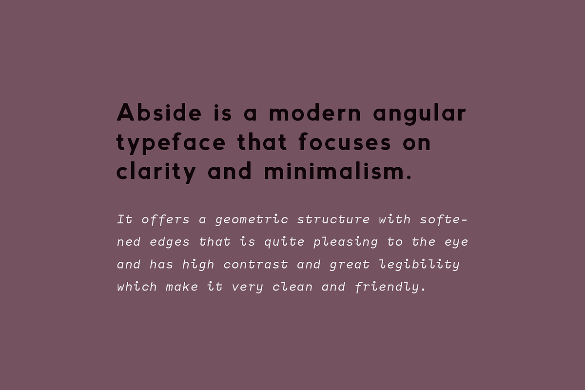 Abside Font (Modern & Geometric), a Sans Serif Font by Hederae Type Foundry (Photo 2 of 8)
