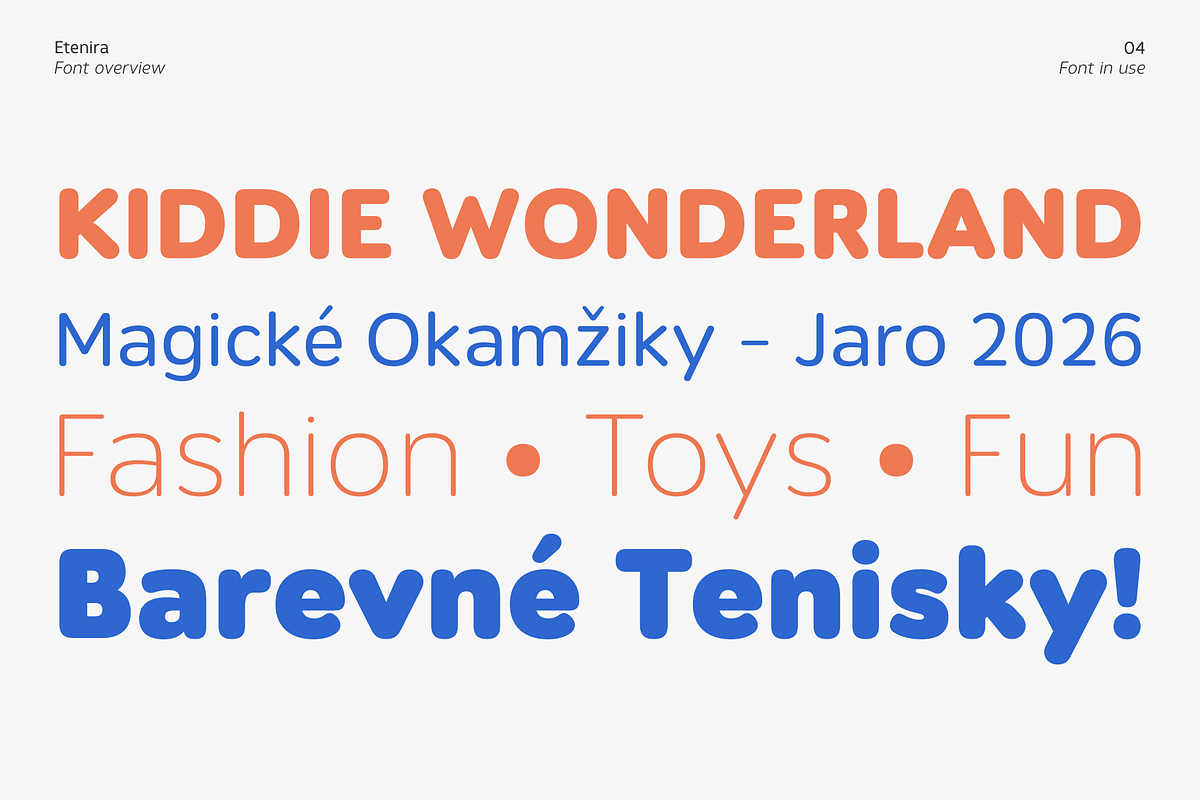Etenira, a Sans Serif Font by Zafara Studios (Photo 4 of 10)