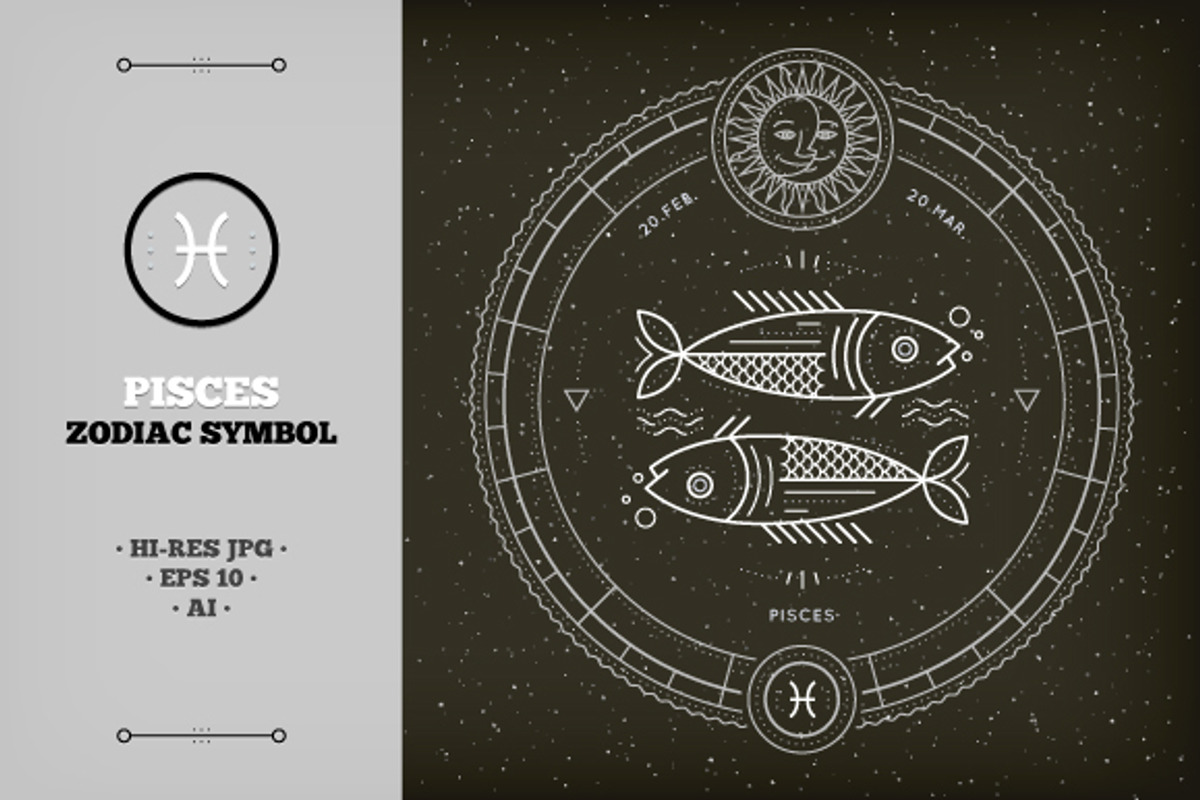 ♓ Pisces Zodiac Symbol, an Object Graphic by painterr (Photo 1 of 2)