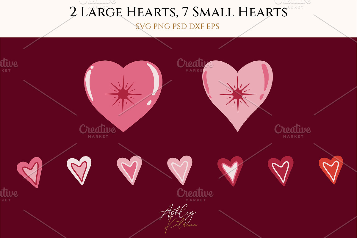 56 Romantic Folk Art Cliparts, an Object Graphic by Ashley Katrina (Photo 5 of 14)