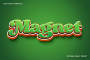 Magnet Text Effect, a Layer Style Add-On by dokudokunomi (Thumbnail 1 of 4)