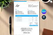Editable Canva Invoice Template, a Stationery Template by AwaisTheTechie (Thumbnail 1 of 5)