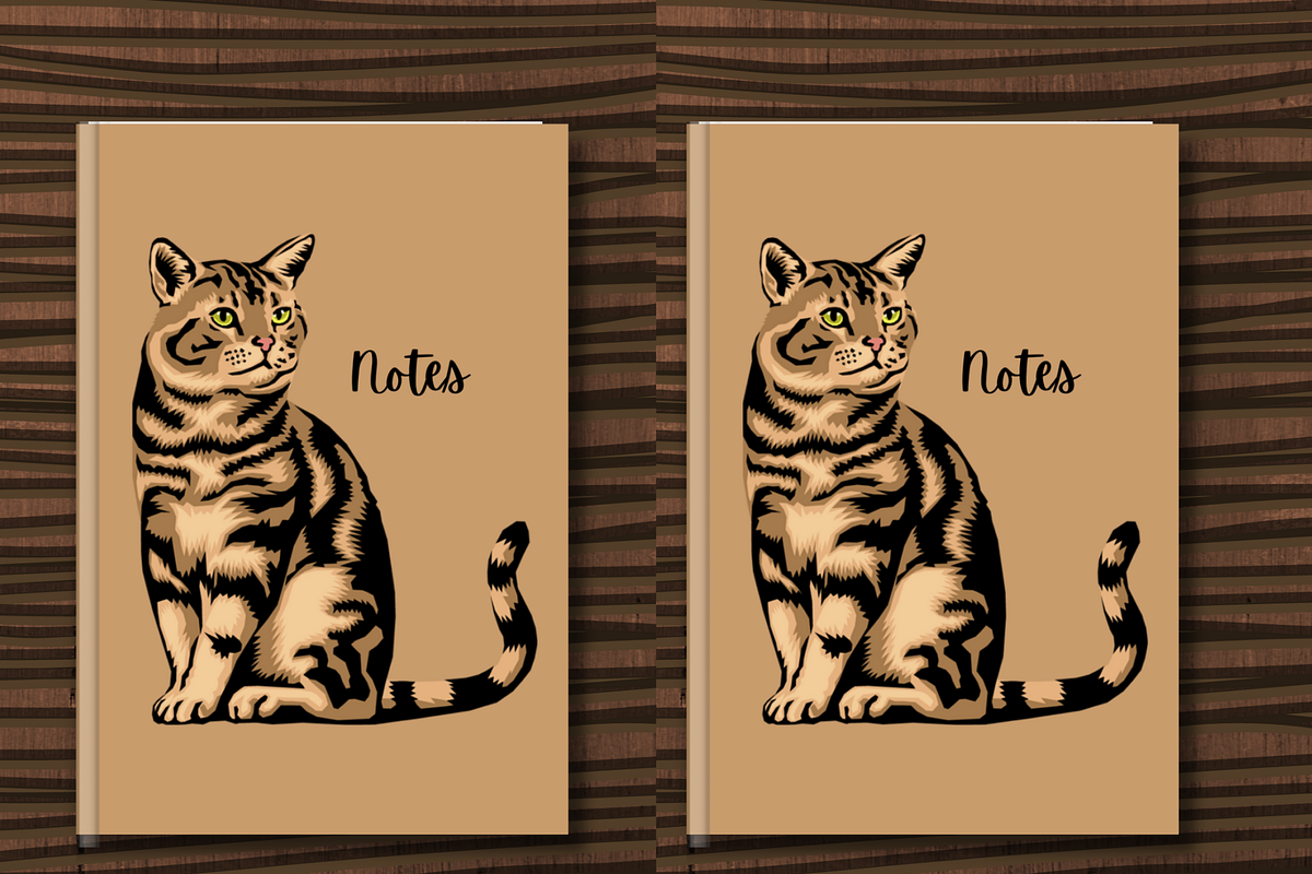 Cat Notebook Canva Template KDP, a Design Template by Milladale (Photo 1 of 3)
