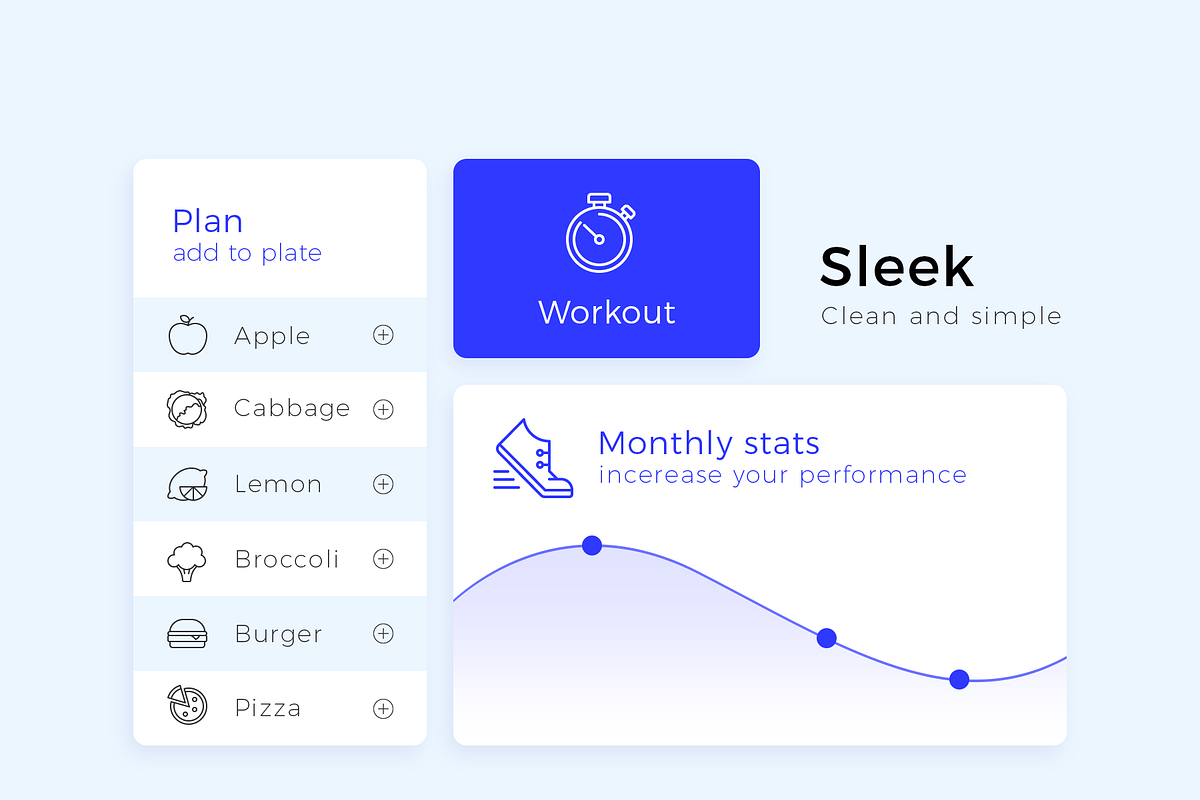 Sleekons 2800+ Minimalist Line Icons, an Outline Icon by P.F. Creative Lab (Photo 6 of 9)