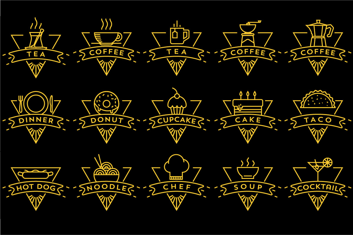 120 Linear Food&Drink Icon, an Outline Icon by Kursat Unsal (Photo 7 of 7)