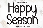 Happy Season | Script Font, a Script Font by Scratchones (Thumbnail 1 of 8)