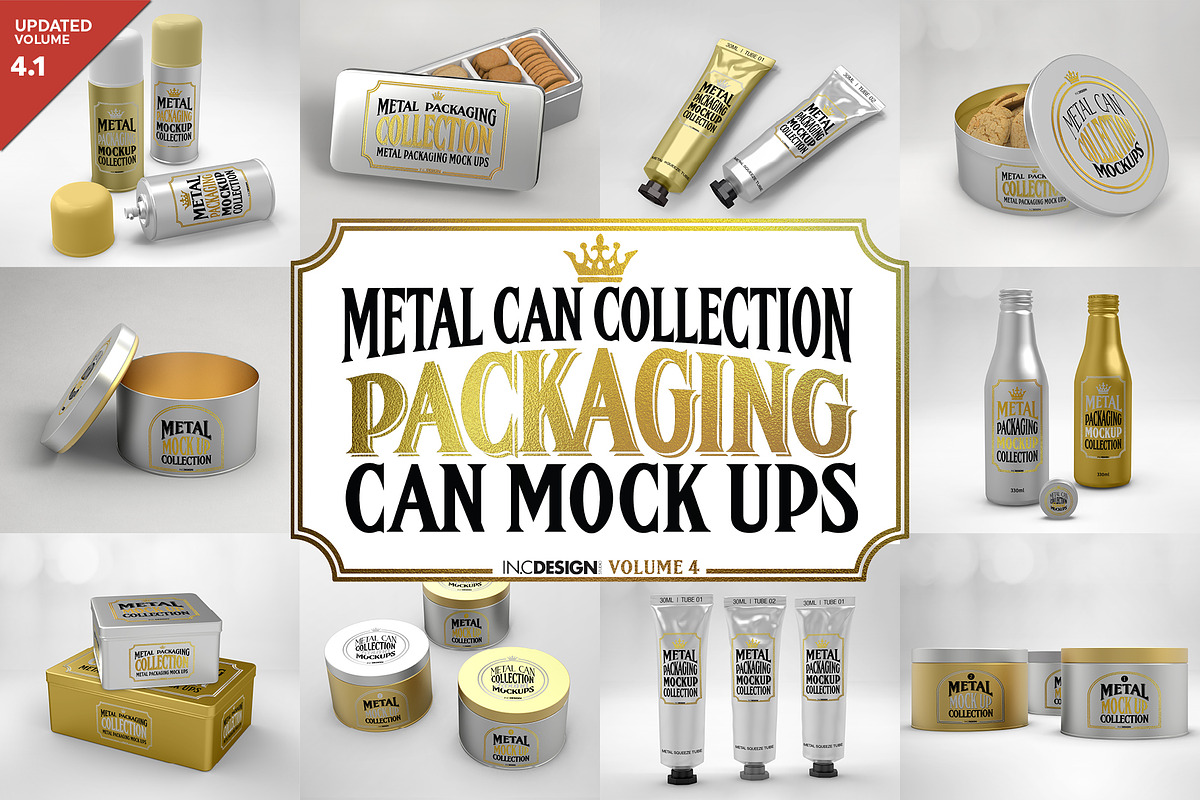 Vol4. Metal Can Mockup Collection, a Packaging Mockup by INCDesign (Photo 1 of 21)
