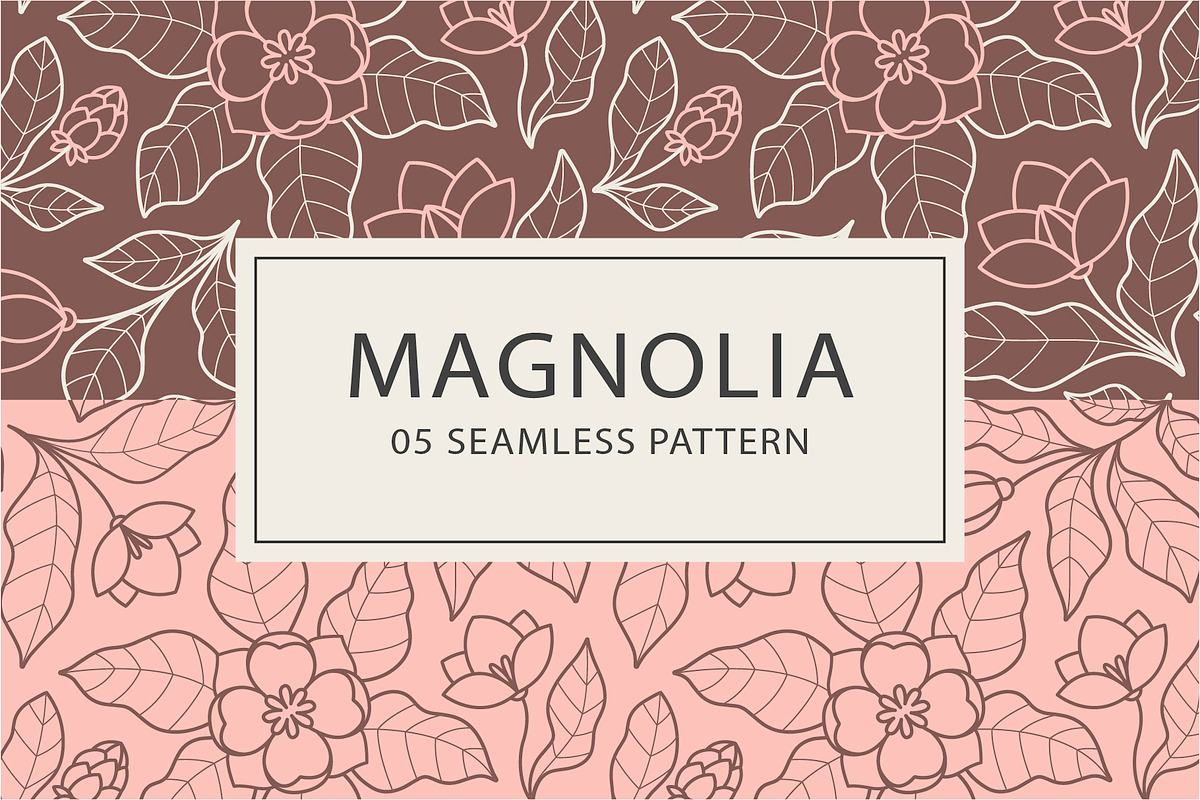 Hand-Drawn Magnolia. Linocut set, a Background Graphic by Lettering_Logo (Photo 14 of 17)