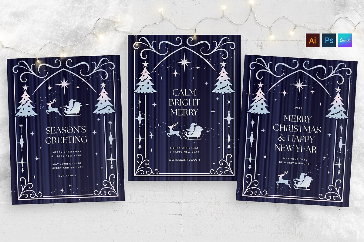 Winter Christmas Flyer Template, a Flyer Template by BrandPacks (Photo 1 of 6)