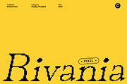 Rivania Pixel, a Serif Font by Craft Supply Co. (Thumbnail 1 of 8)