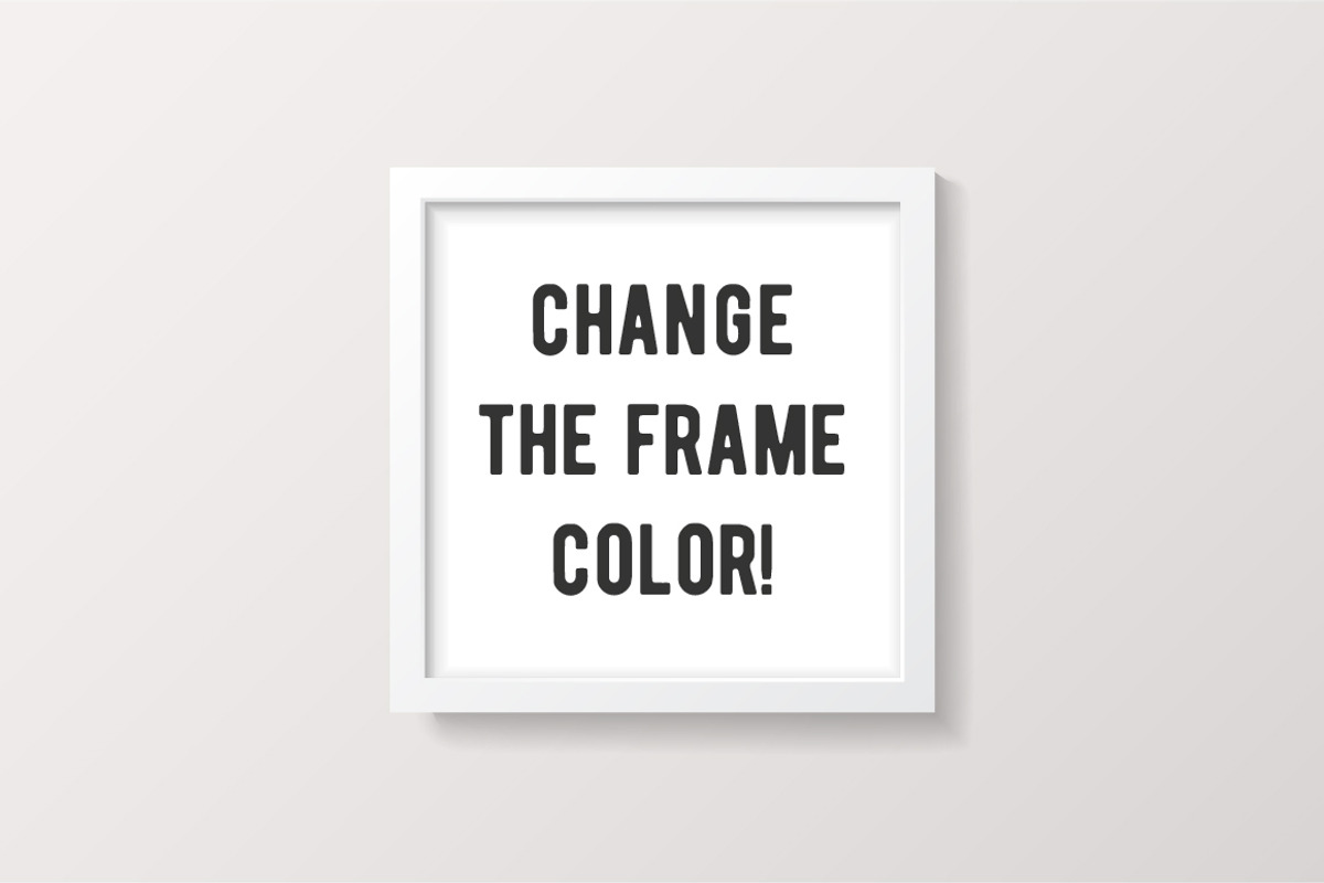 Black Square Frame Mockup, a Print Template by Minty Fresh Graphics (Photo 3 of 4)