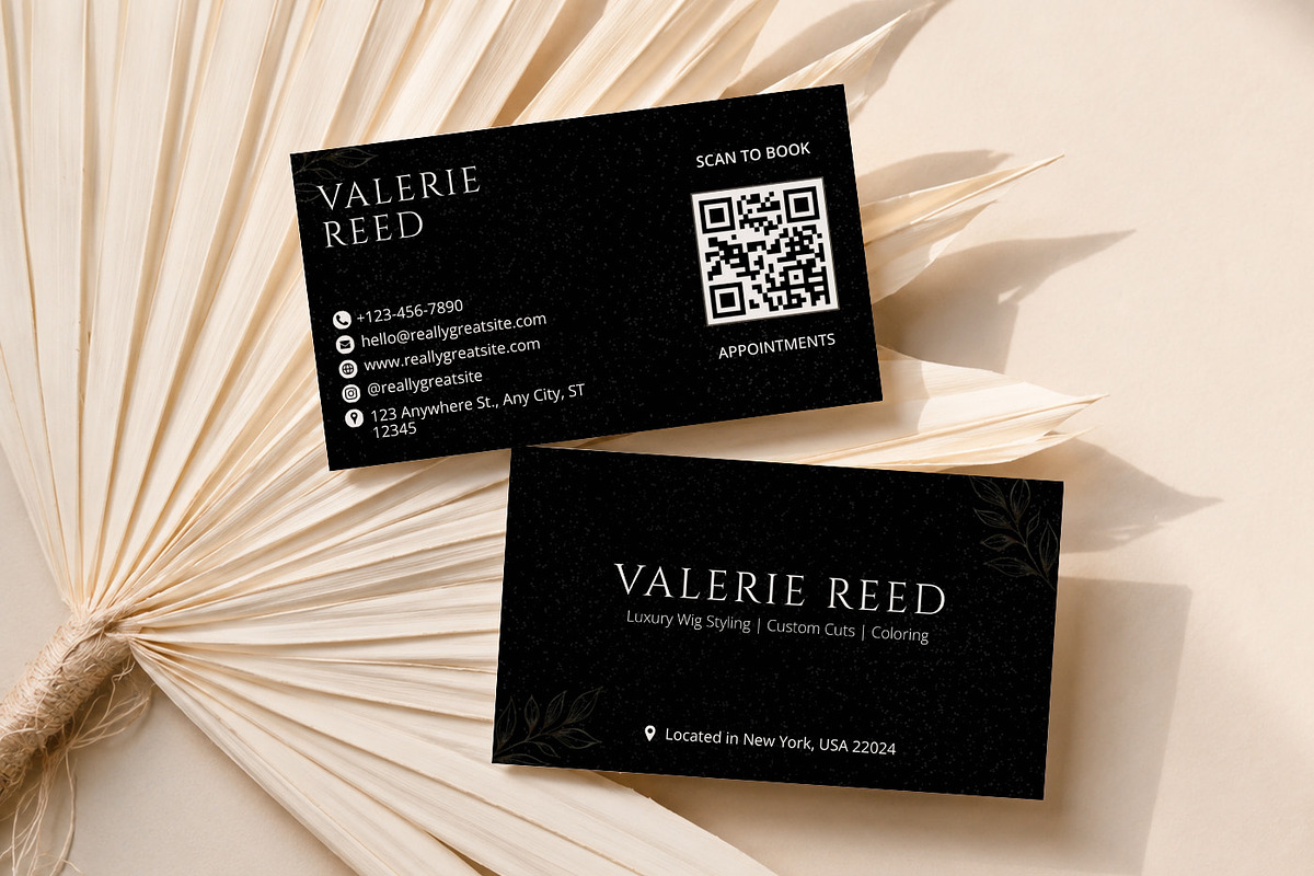 Luxury Beauty Business Card Canva, a Business Card Template by Arslan (Photo 1 of 6)