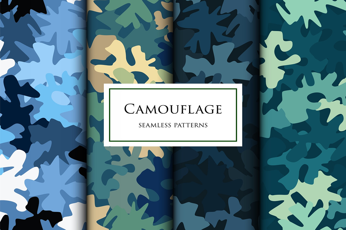 Camouflage seamless patterns set, a Pattern Graphic by ArchonDigitalShop (Photo 6 of 8)
