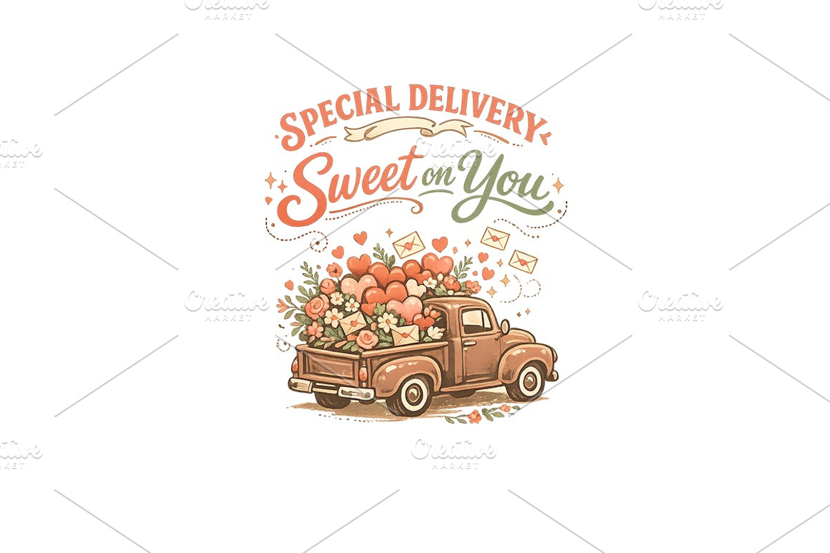 Valentine Truck Wall Art, a Background Graphic by LaseredNinja (Photo 2 of 3)