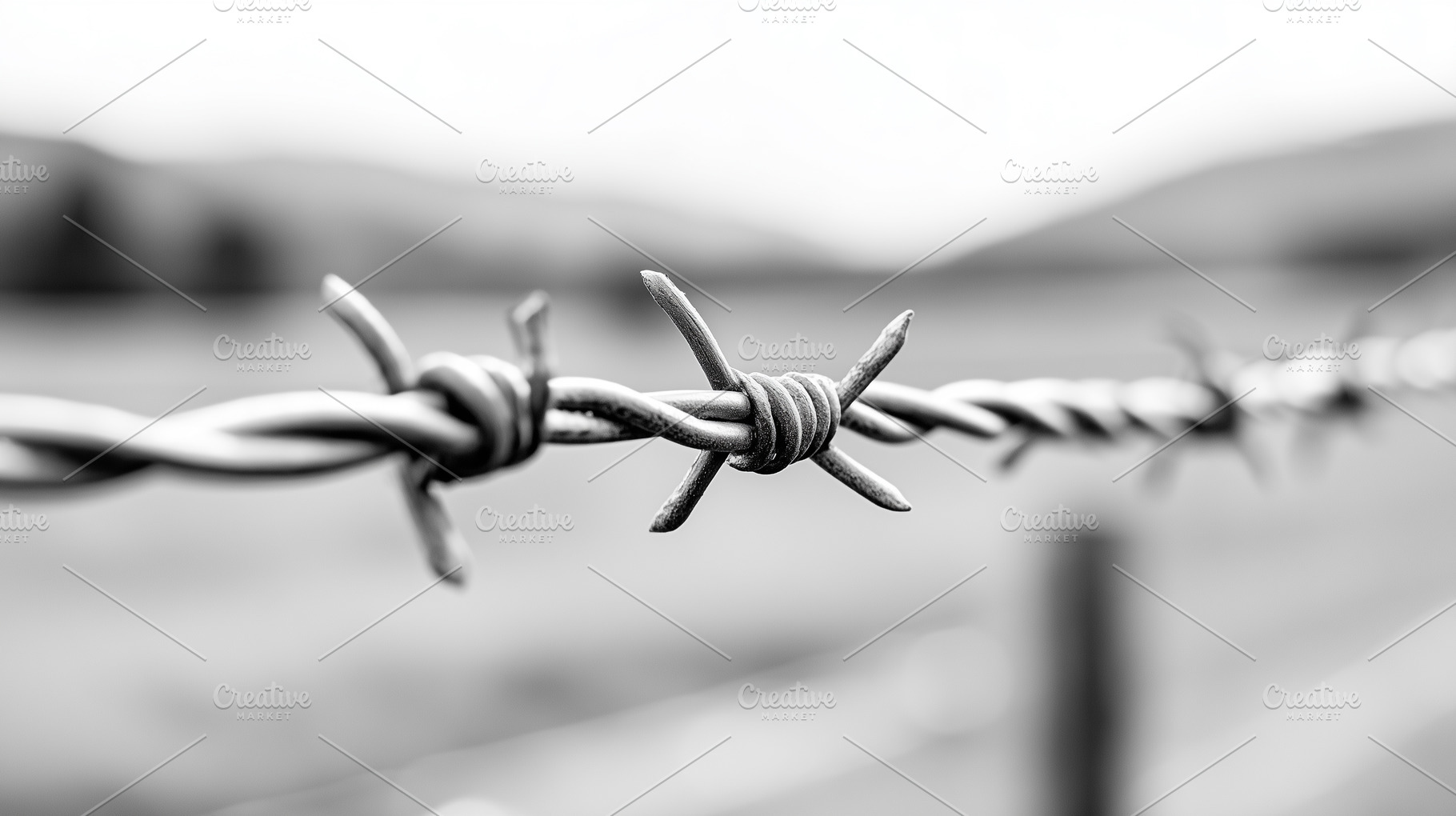Close up of barbed wire, a Background Photo by MistyDay