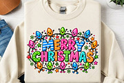 Merry Christmas, Christmas Lights, a Seasonal Illustration by Canvas Craft (Thumbnail 2 of 6)