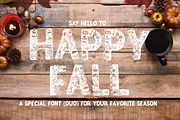 Happy Fall Display Font Duo, a Font by ByGiftyJane (Thumbnail 1 of 7)
