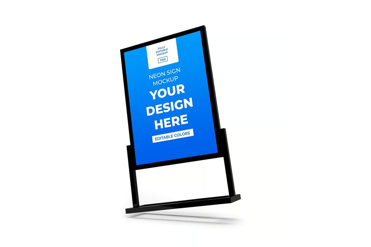 Neon Sign Box Mockup Template Set, a Packaging Mockup by DesignRushMarket (Photo 8 of 11)