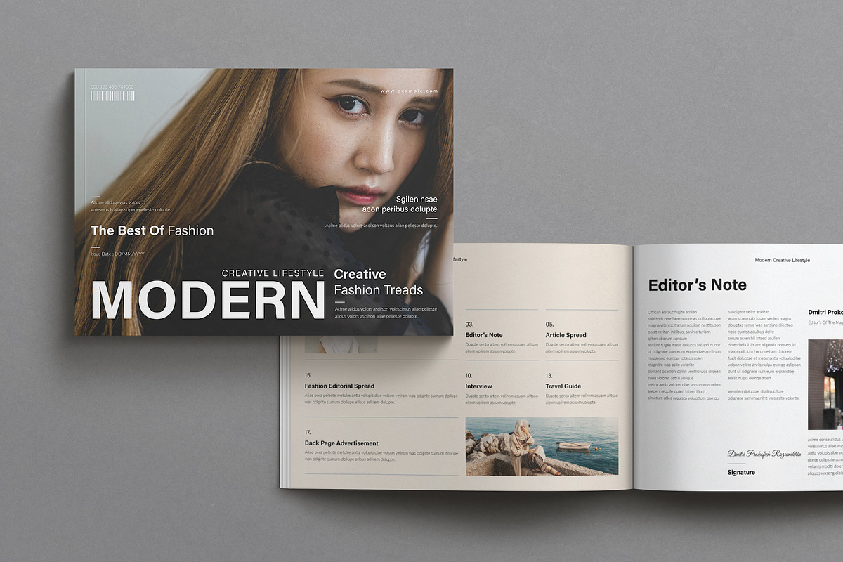 Modern Creative Lifestyle Magazine, a Magazine Template by MassiveCreator (Photo 1 of 8)