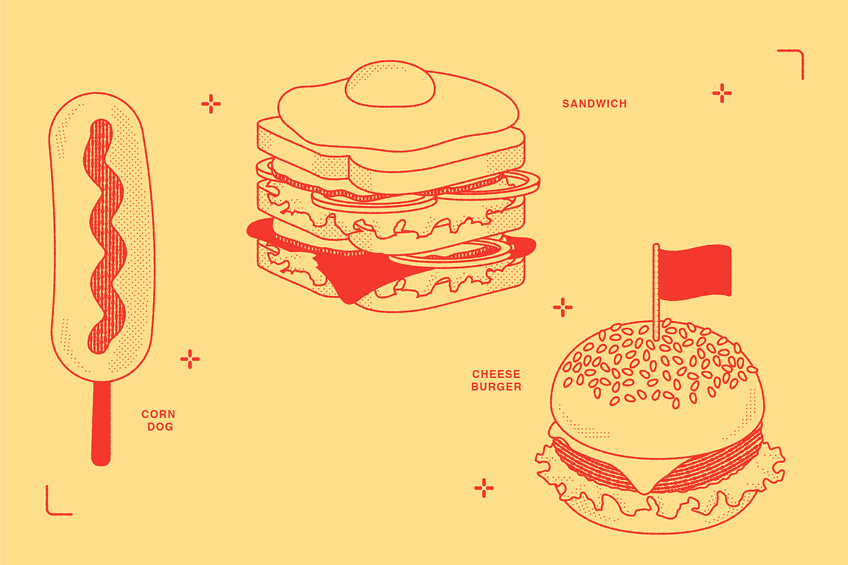 Fast Food Vector Illustration, a Food Illustration by GemPortella (Photo 11 of 14)