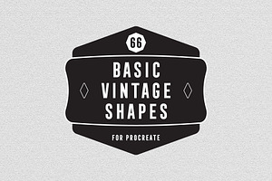 66 Basic Vintage Shape for Procreate