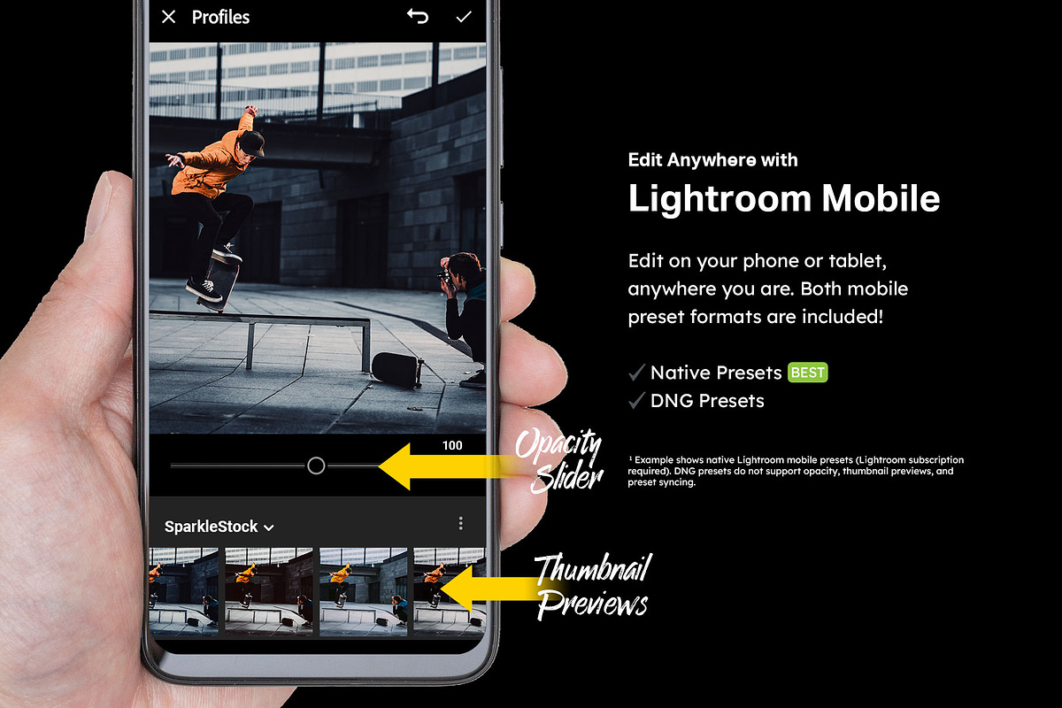 20 Black Lightroom Presets and LUTs, a Preset Add-On by SparkleStock (Photo 7 of 10)