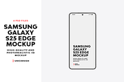 Samsung Galaxy S25 Edge Mockup, an Android Mockup by UnicDesign (Thumbnail 1 of 13)