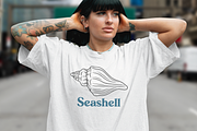Seashell Coastal Vector Illustration, an Animal Illustration by Kusumaillustration (Thumbnail 6 of 9)