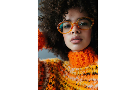 Fashionable woman with curly hair, a Beauty & Fashion Photo by Lermont51