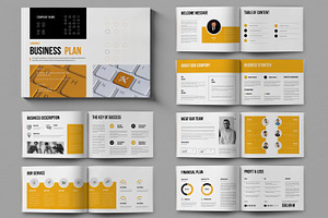 Business Plan Landscape Brochure, a Brochure Template by ContestDesign