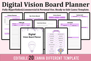 Digital Vision Board Planner Ipad