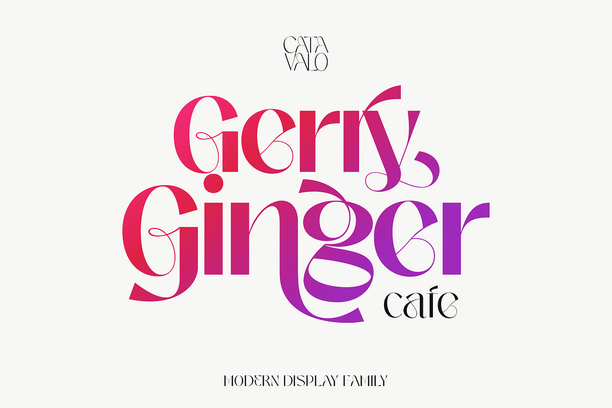Catavalo - Modern display family, a Font by creativemedialab (Photo 10 of 23)